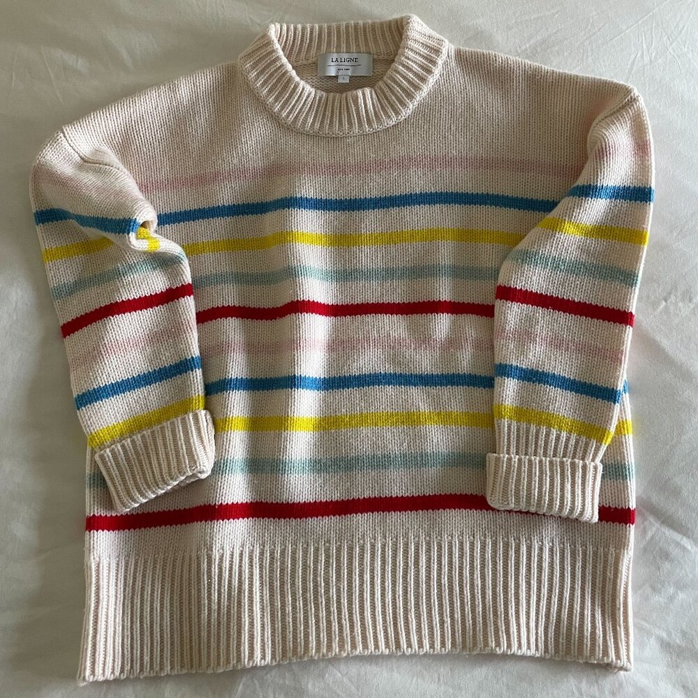 La Ligne Rainbow Striped Marin Sweater